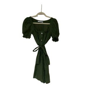 Sleeper Brigitte Linen Mini Dress- Size sm/med